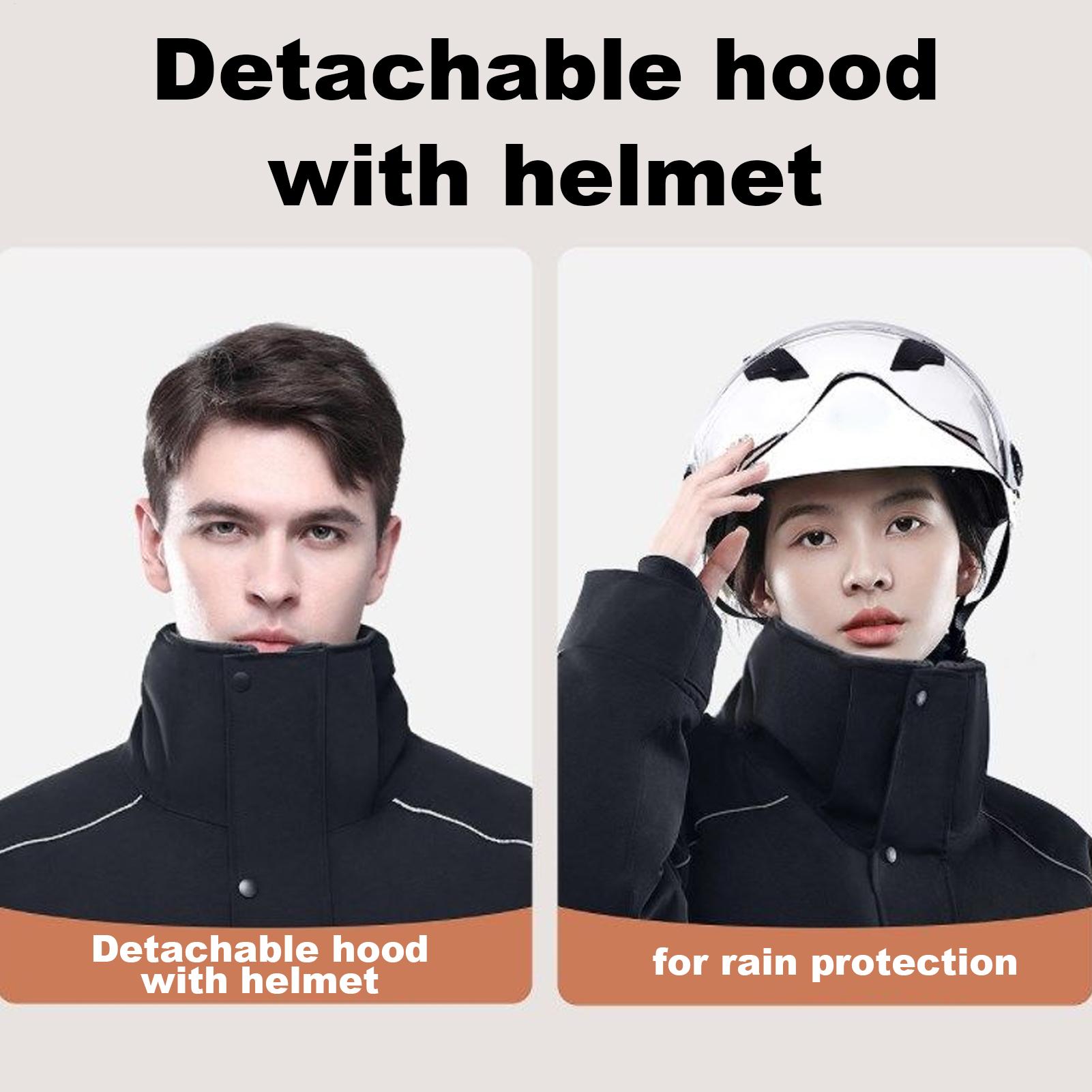 Cycling Commute Clothes - 오토바이 겨울 재킷 4포켓 반사 스트립이