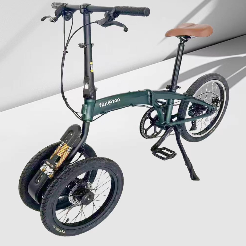 Commuter Biking - 20/16인치 듀얼 프론트 휠 접이식 자전거