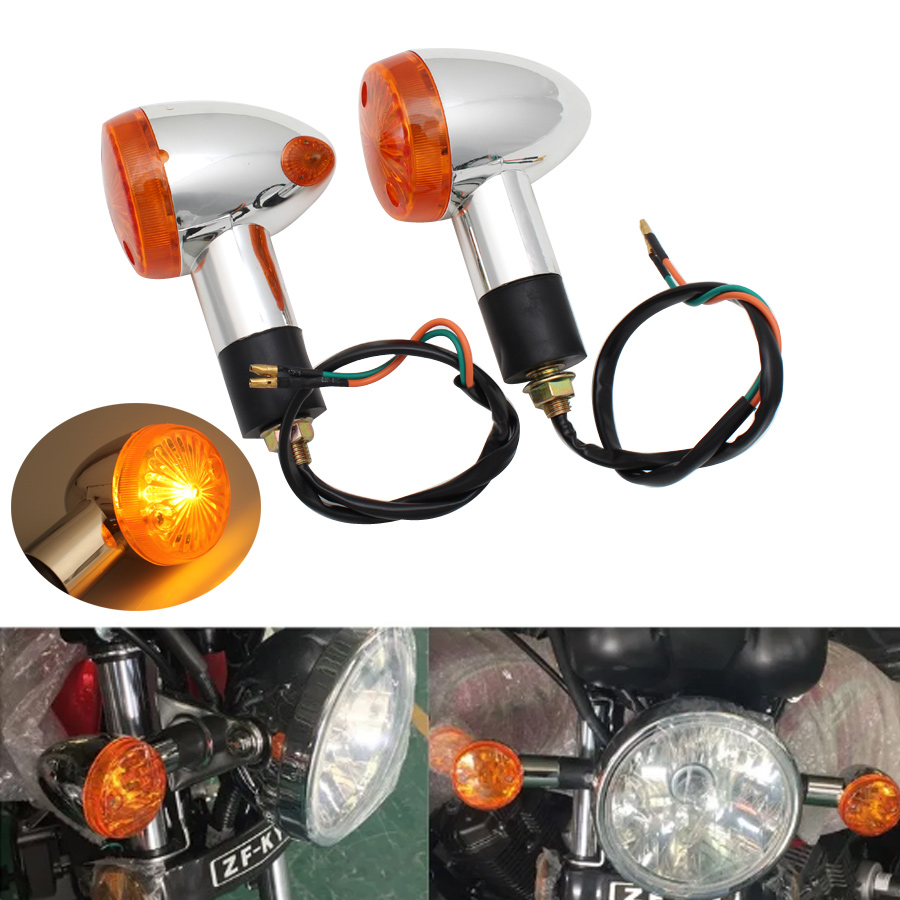 Bike Light Front Rear - 오토바이 범용 전방 후방 방향 지시등,