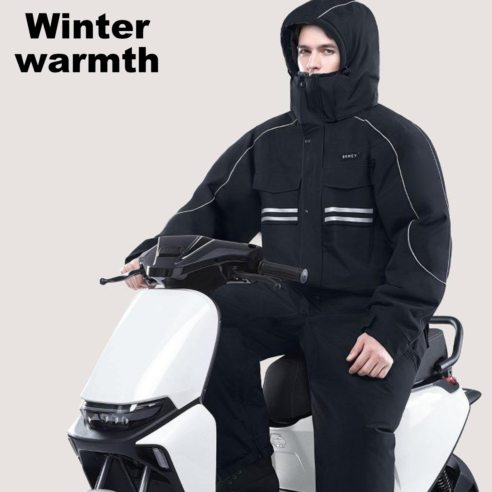 오토바이 겨울 재킷 4포켓 반사 스트립이 있는 따뜻한  - Cycling Commute Clothes 리뷰 및 가격