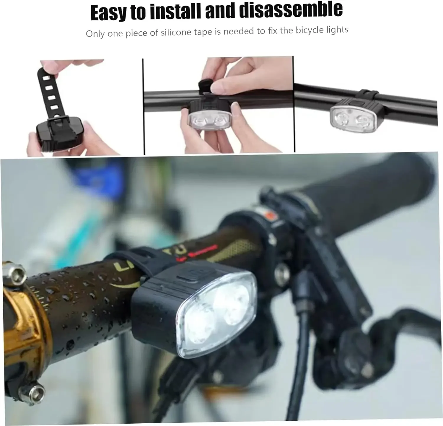 사이클링 자전거 전방 후방 조명 세트, USB 충전 헤 - Bike Light Front Rear 리뷰 및 가격
