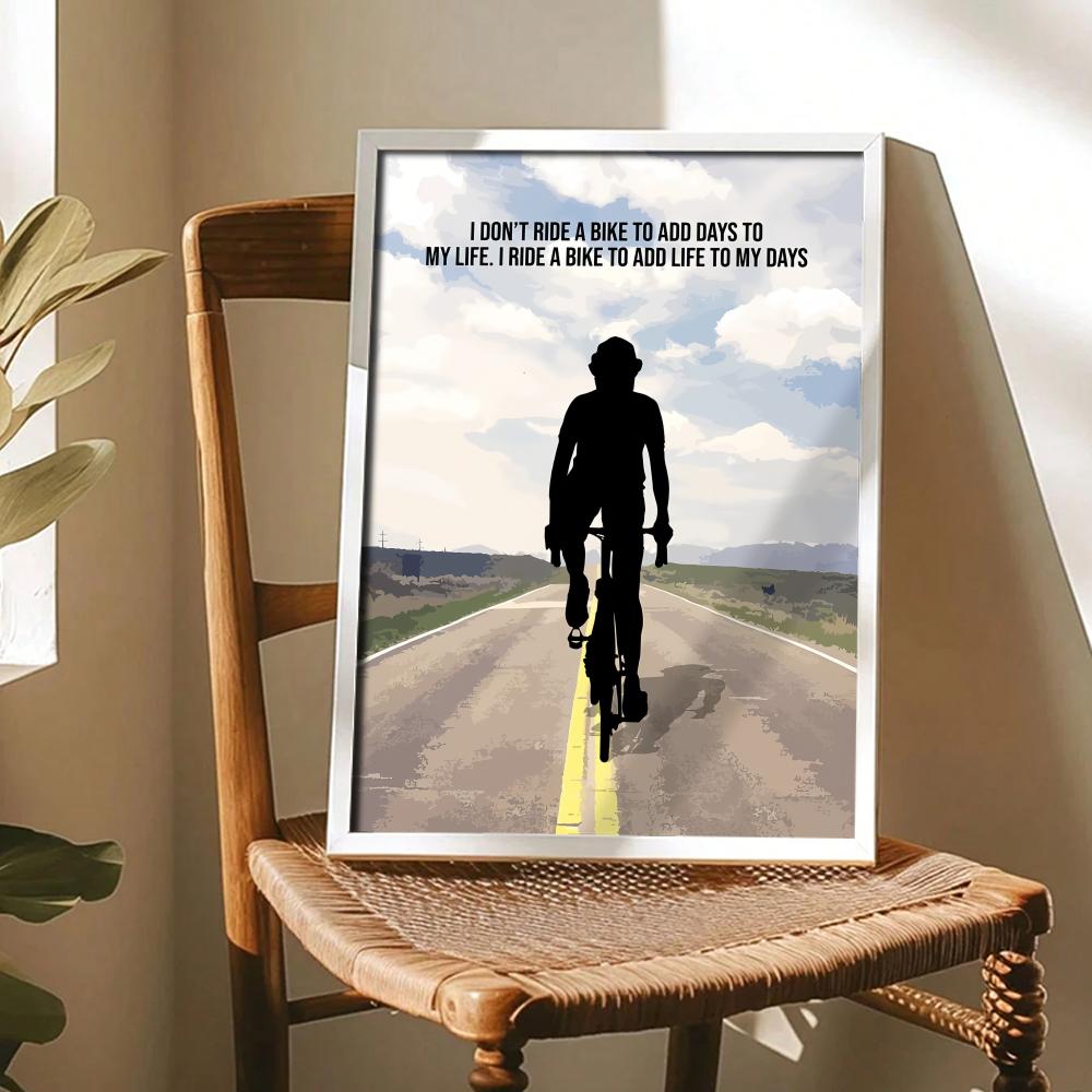 사이클링 동기 부여 명언 아트 포스터, 현대적인 자가  - Cycling Quote 리뷰 및 가격