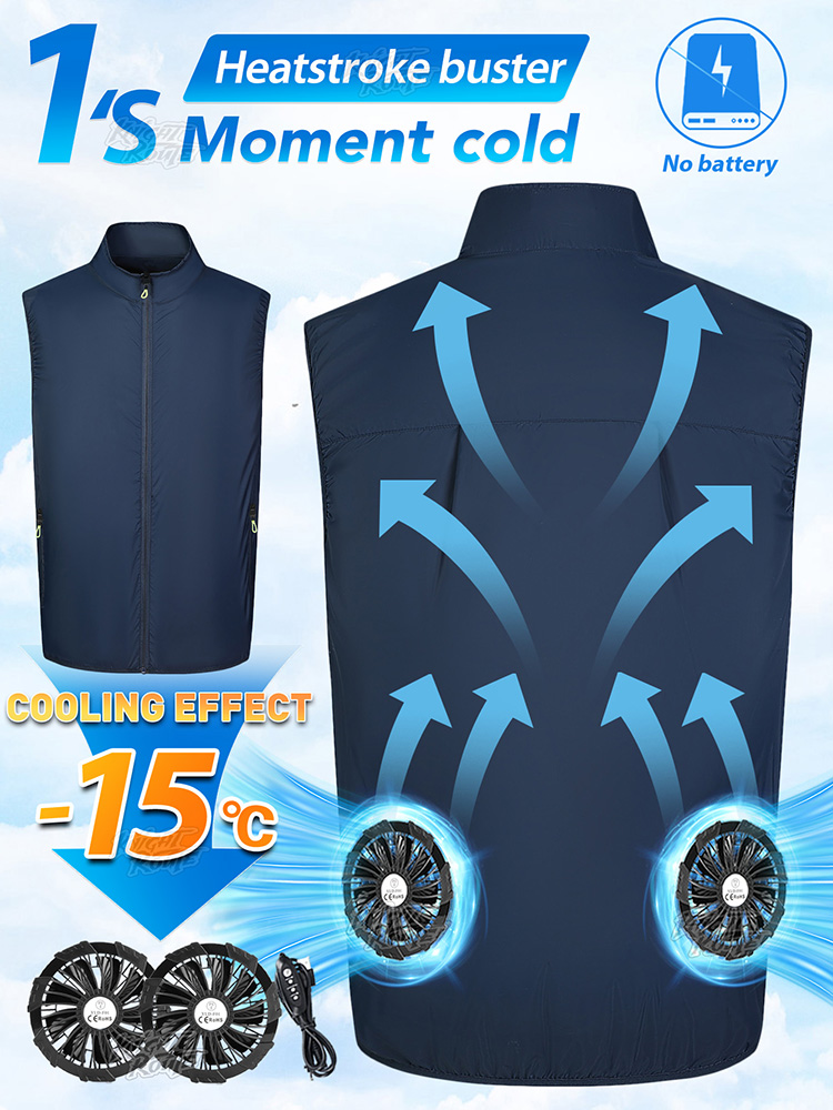팬 조끼 웨어러블 냉방 의류 경량 민소매 조끼, 일상  - Cycling Commute Clothes 리뷰 및 가격